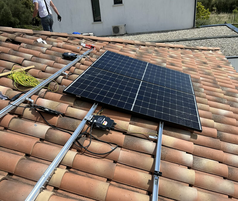 Pose de panneaux solaires