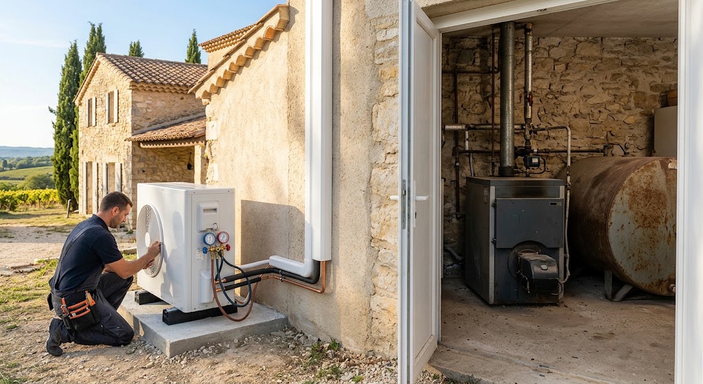 comparatif kWh thermique Gard Pompe à chaleur chaudière fioul chaudière gaz